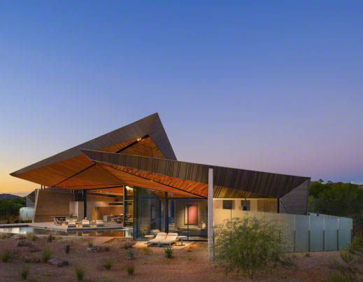 Contemporary home connecting a shaded interior to outdoor living